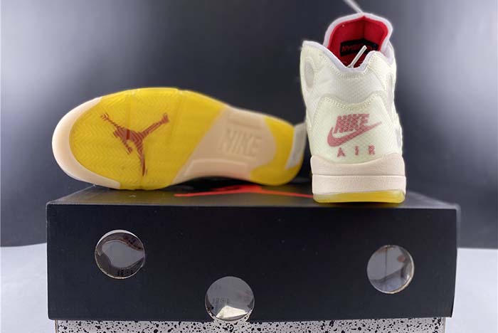 Air Jordan 5 xoff white 3M REFLECTIVE