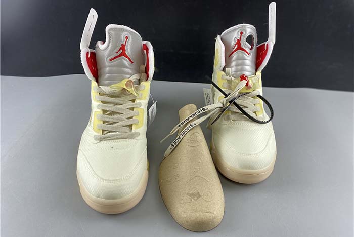 Air Jordan 5 xoff white 3M REFLECTIVE