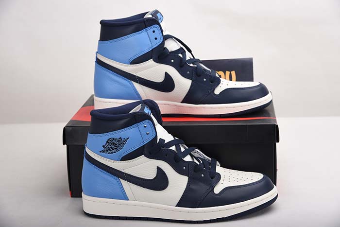 AIR JORDAN 1 OBSIDIAN UNIVERSITY BLUE 555088-140