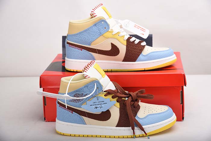 SL Air Jordan 1 High Mid FearlessAJ1 MID CU2803-200