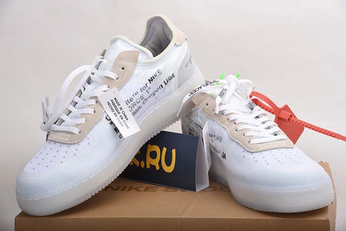 NIKE AIR FORCE 1 LOW OFF-WHITE All White AO4606-100