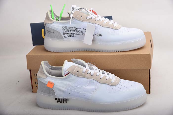 NIKE AIR FORCE 1 LOW OFF-WHITE All White AO4606-100