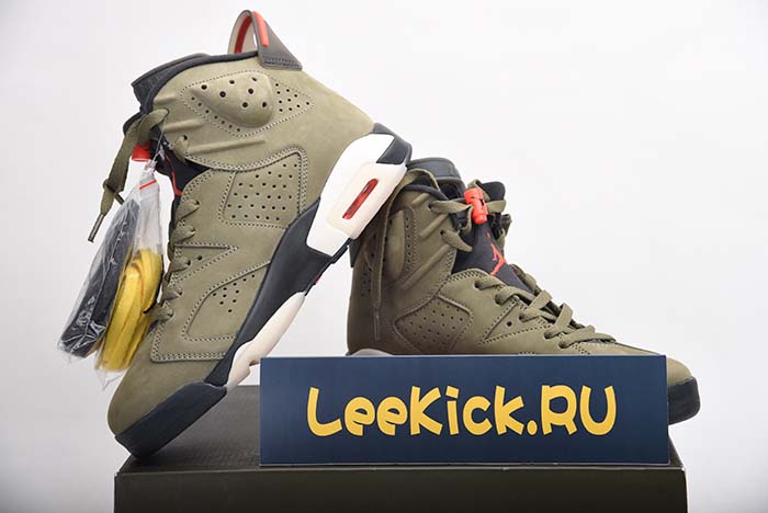 TRAVIS SCOTT AIR JORDAN 6 MEDIUM OLIVE - CN1084-200