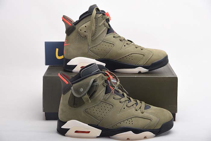 TRAVIS SCOTT AIR JORDAN 6 MEDIUM OLIVE - CN1084-200