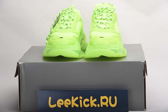 Ba*len*cia*ga triple s trainers clear sole fllo yellow 541624 w09o1 9002