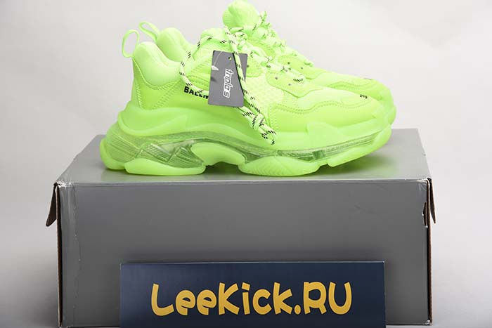 Ba*len*cia*ga triple s trainers clear sole fllo yellow 541624 w09o1 9002