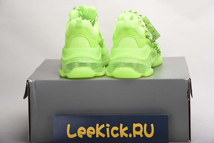 Ba*len*cia*ga triple s trainers clear sole fllo yellow 541624 w09o1 9002
