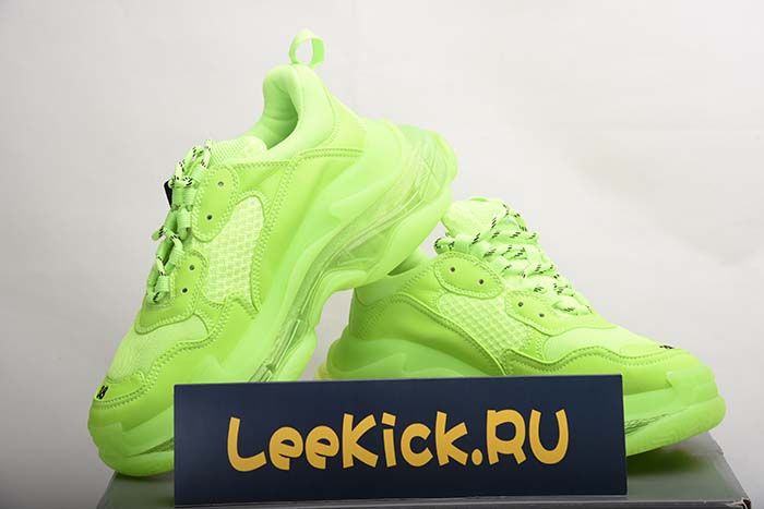 Ba*len*cia*ga triple s trainers clear sole fllo yellow 541624 w09o1 9002