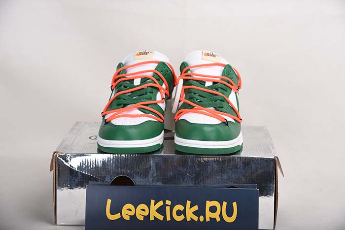 OFF-WHITE NIKE DUNK LOW PINE GREEN CT0856-100