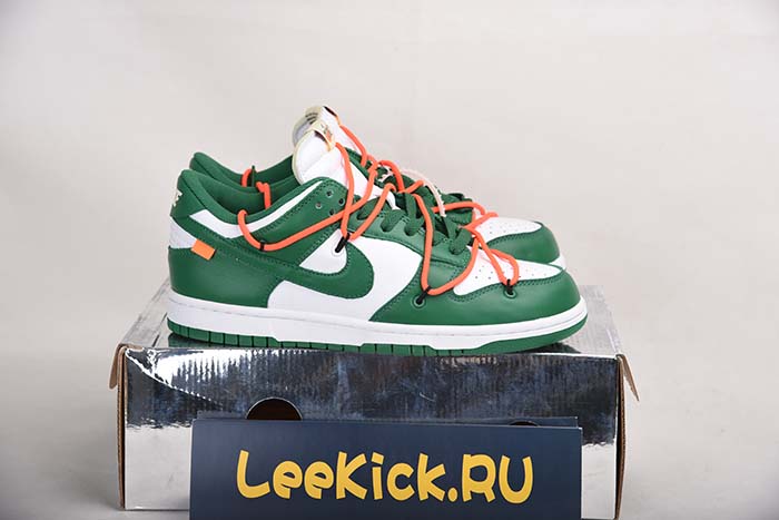 OFF-WHITE NIKE DUNK LOW PINE GREEN CT0856-100