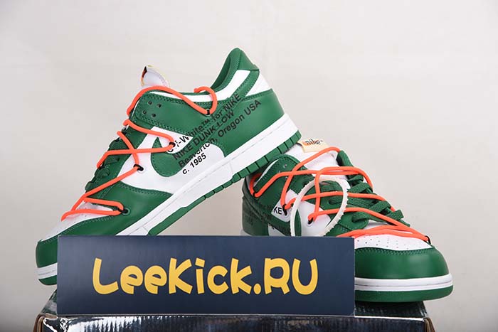 OFF-WHITE NIKE DUNK LOW PINE GREEN CT0856-100