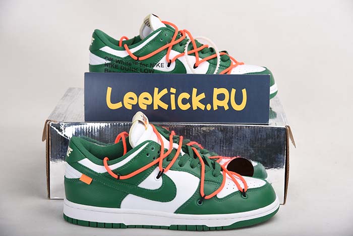 OFF-WHITE NIKE DUNK LOW PINE GREEN CT0856-100