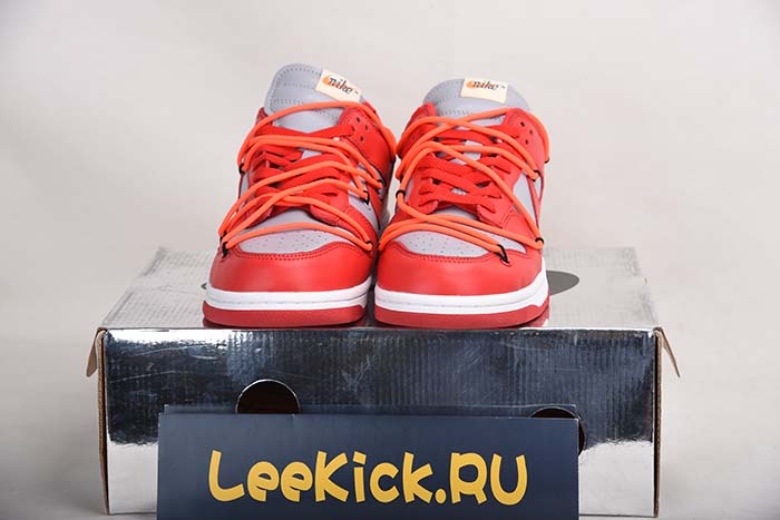 NIKE DUNK LOW OFF-WHITE UNIVERSITY RED - CT0856-600