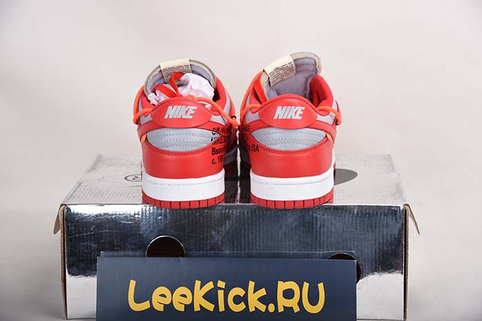 NIKE DUNK LOW OFF-WHITE UNIVERSITY RED - CT0856-600
