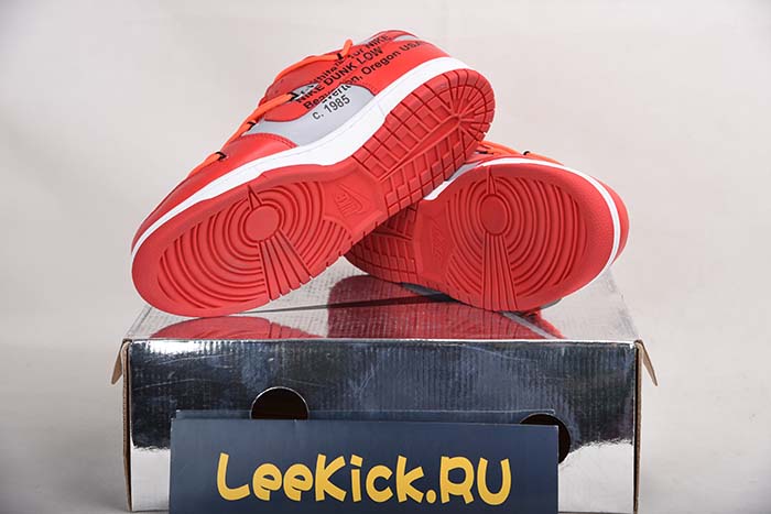 NIKE DUNK LOW OFF-WHITE UNIVERSITY RED - CT0856-600