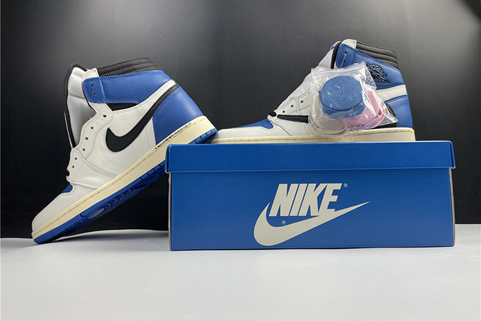 Travis Scott Fragment Air Jordan 1 Military Blue-DH3227-105