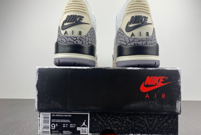Air Jordan 3 White Cement Reimagined Shoes 2023 DN3707-100