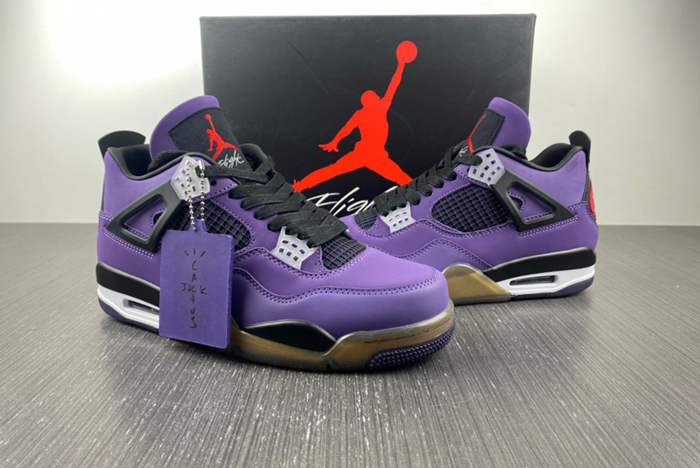 Air Jordan 4 X Travis Scott Purple Suede