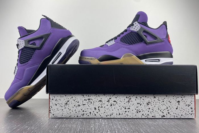 Air Jordan 4 X Travis Scott Purple Suede