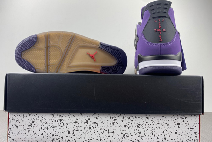Air Jordan 4 X Travis Scott Purple Suede
