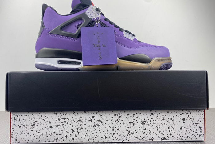 Air Jordan 4 X Travis Scott Purple Suede