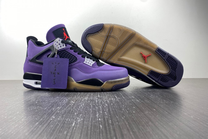 Air Jordan 4 X Travis Scott Purple Suede