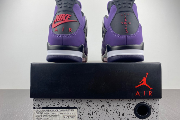 Air Jordan 4 X Travis Scott Purple Suede