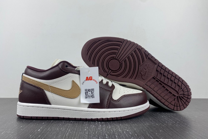 Air Jordan 1 Low Mocha Shadow Brown Sail DC0774-200