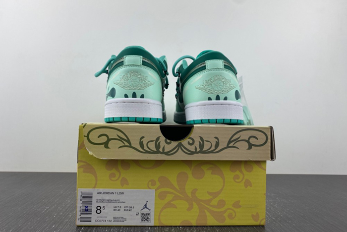 AIR JOR 1 LOW White Green DC0774-132