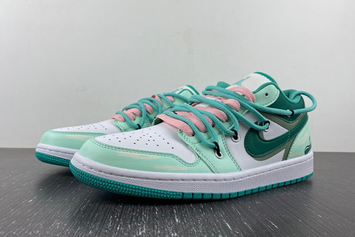 AIR JOR 1 LOW White Green DC0774-132