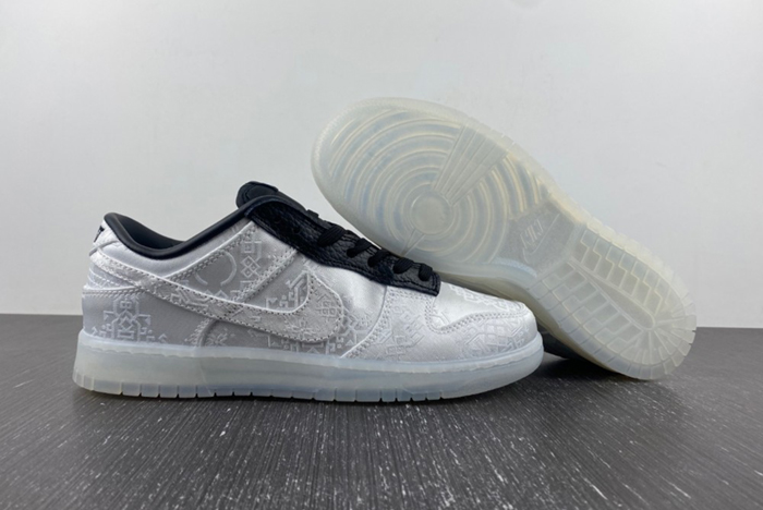 CLOT x fragment x Nike Dunk Low Colorway White/Black FN0315-110