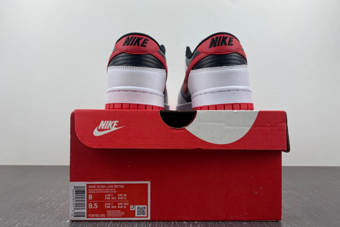 Nike Dunk Low White Black Red FD9762-061
