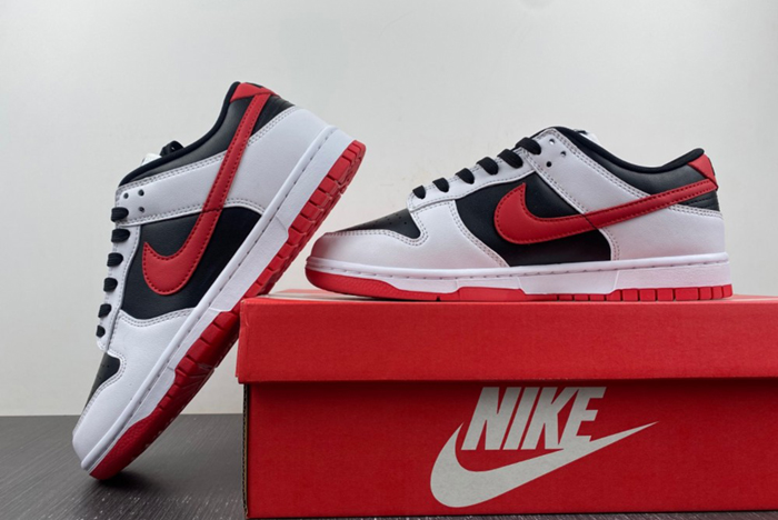 Nike Dunk Low White Black Red FD9762-061