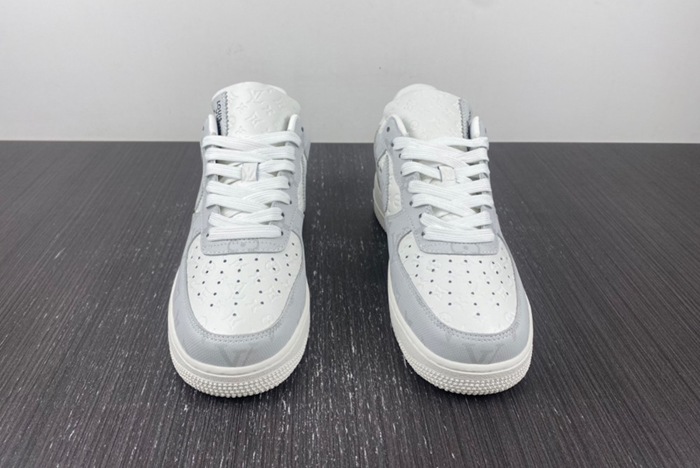 l**is V*t*n x air force 1 trainer sneaker white grey