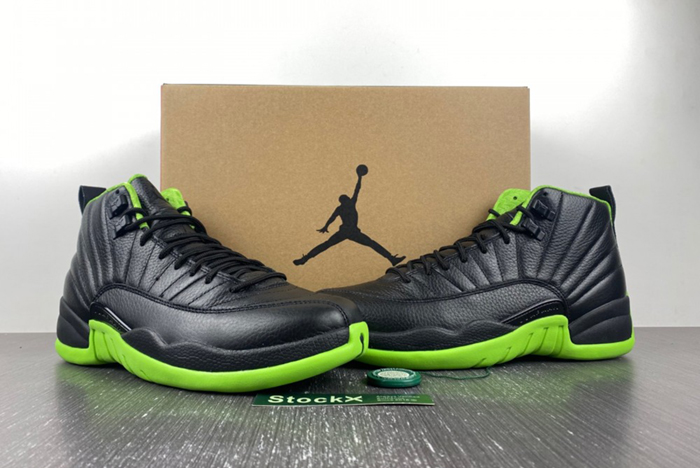 Air Jordan 12 Black Neon Green