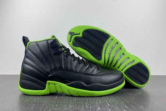 Air Jordan 12 Black Neon Green