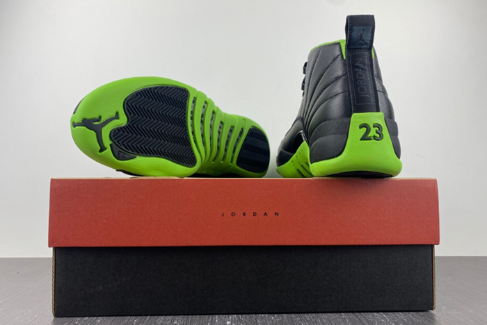 Air Jordan 12 Black Neon Green