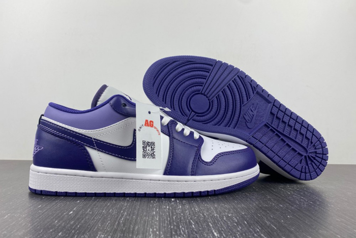 Air Jordan 1 Low Purple White 553558-515