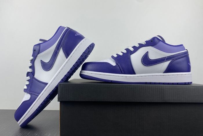 Air Jordan 1 Low Purple White 553558-515