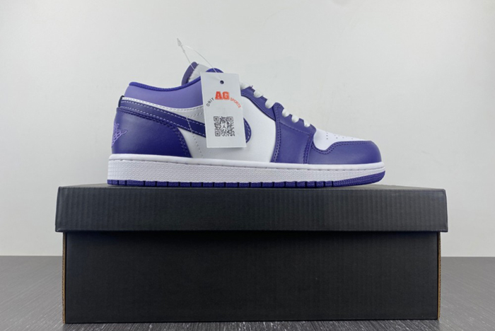 Air Jordan 1 Low Purple White 553558-515