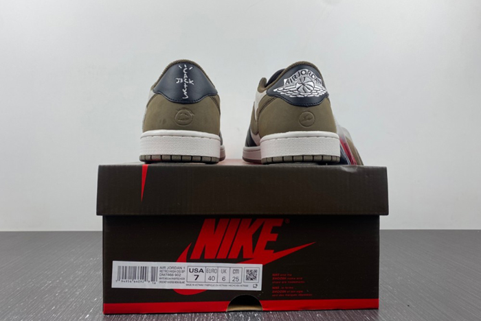 Travis Scott x Air Jordan 1 Low gray brown black