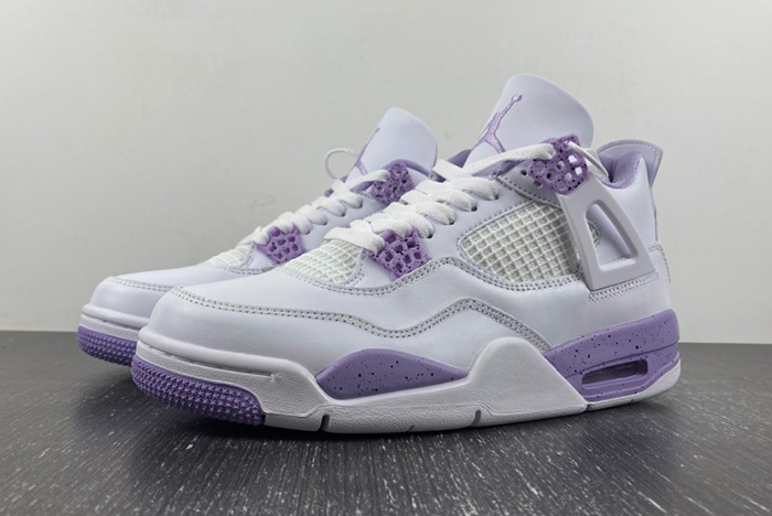 Air Jordan 4 white purple CT8527-115