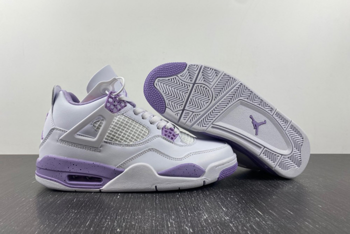Air Jordan 4 white purple CT8527-115