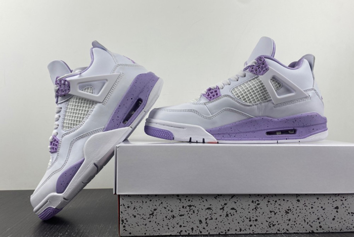 Air Jordan 4 white purple CT8527-115