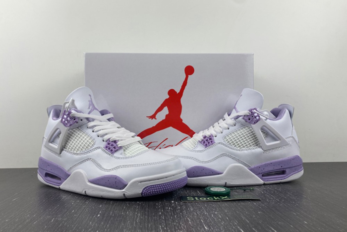 Air Jordan 4 white purple CT8527-115