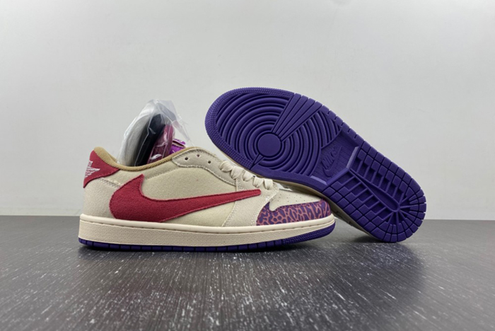 Travis Scott x Air Jordan 1 Low White Red