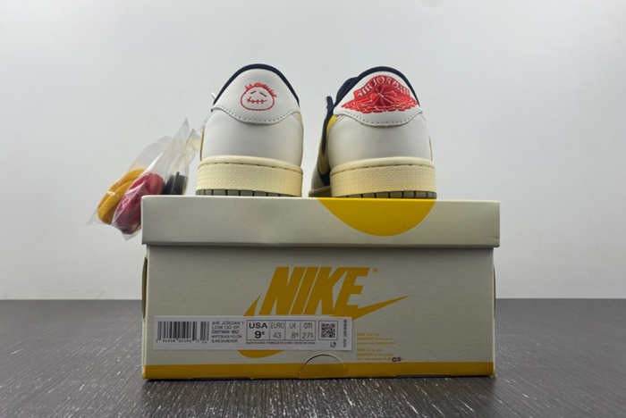 Travis Scott x Air Jordan 1 Low yellow black