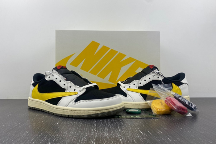 Travis Scott x Air Jordan 1 Low yellow black