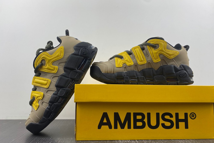 AMBUSH x Nike Air More Uptempo Low “Limestone”