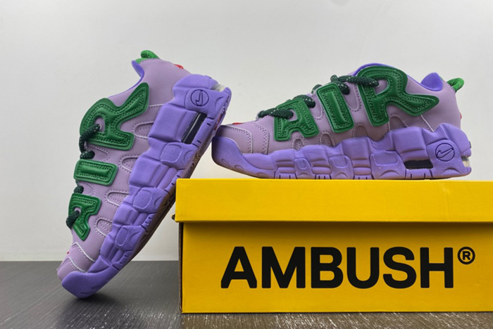 Detailed Look at the AMBUSH x Nike Air More Uptempo Low